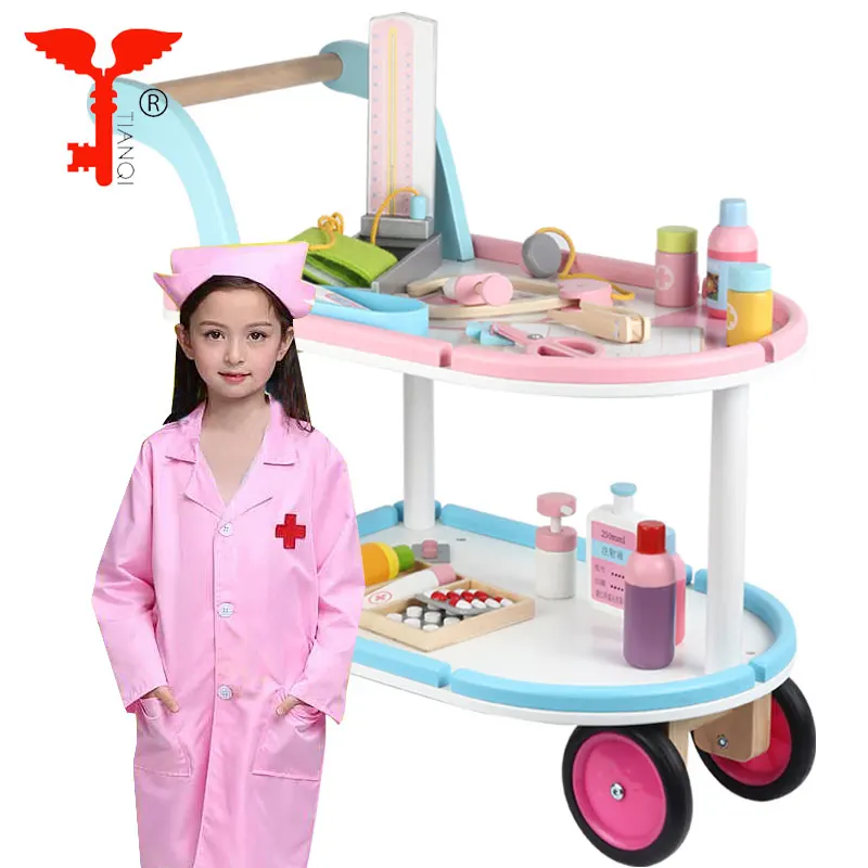 
Оптовая продажа, образовательные детские ролевые деревянные докторские игрушки, ролевые игры 