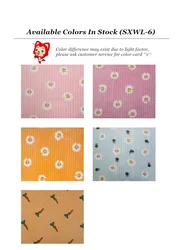 Warm Blanket Stripe Polyester Printed Flannel Fleece Fabric with Flowers Pattern For Baby Winter Sleepwear