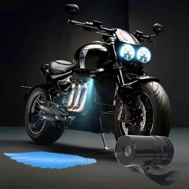 Universal Motorcycle Specific Angel Wing Waterproof Electric Vehicle Wing Welcome Projection Light Motorcycle Modification