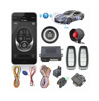 Universal Car Alarm Remote Control PKE Car Keyless Entry Engine Start Alarm System Push Button Remote Start Stop