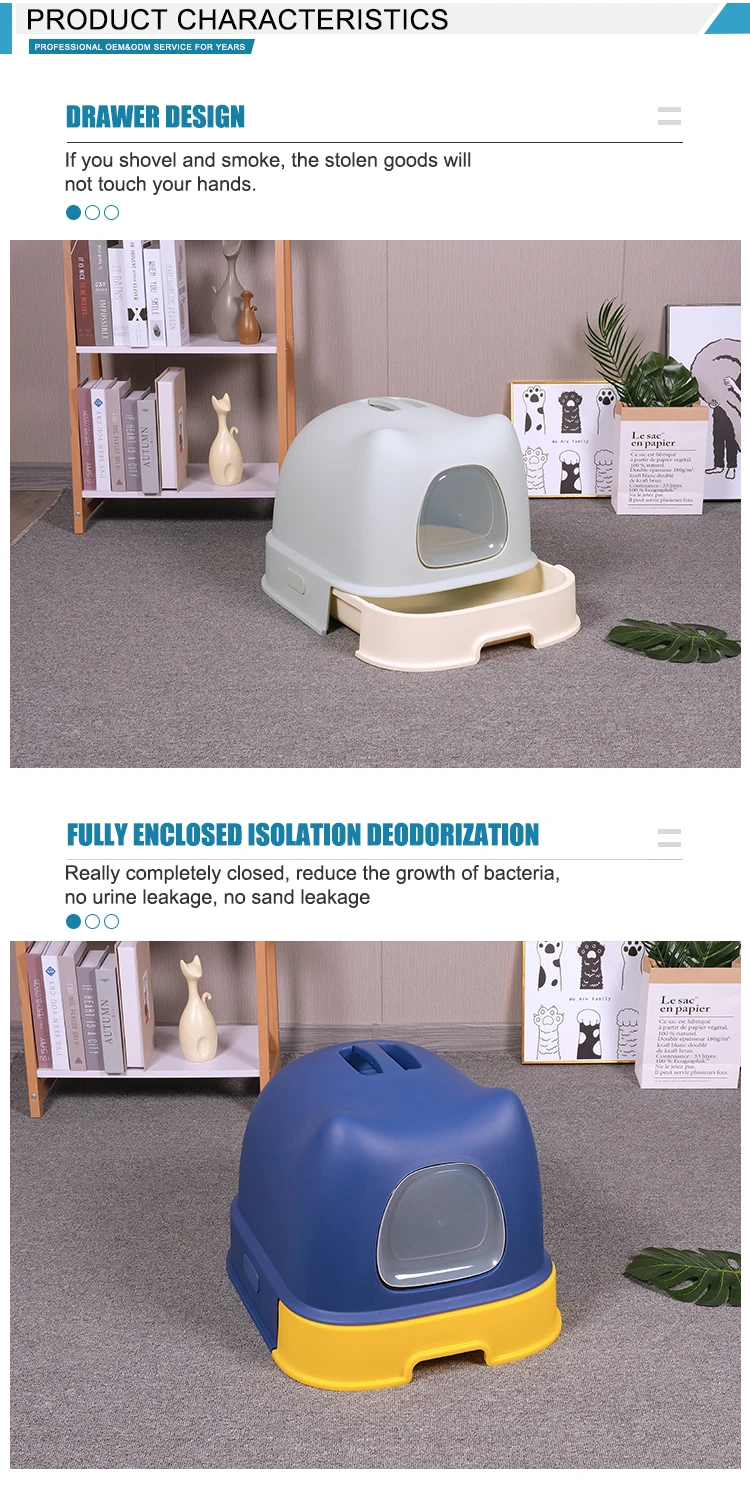 Cat Toilet Cat Poop Deodorant Litter Box Antisplash Poop Box Pets Odor