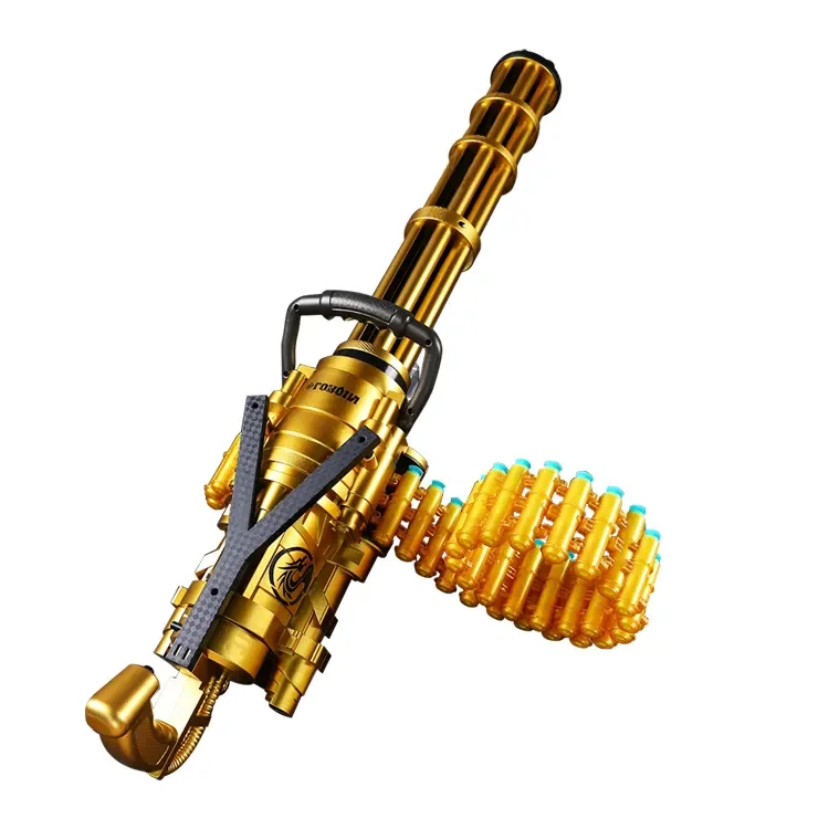 New Coming Manual and Automatic Shell Jumping Gatling Toy Gun Soft Bullet M416 M249