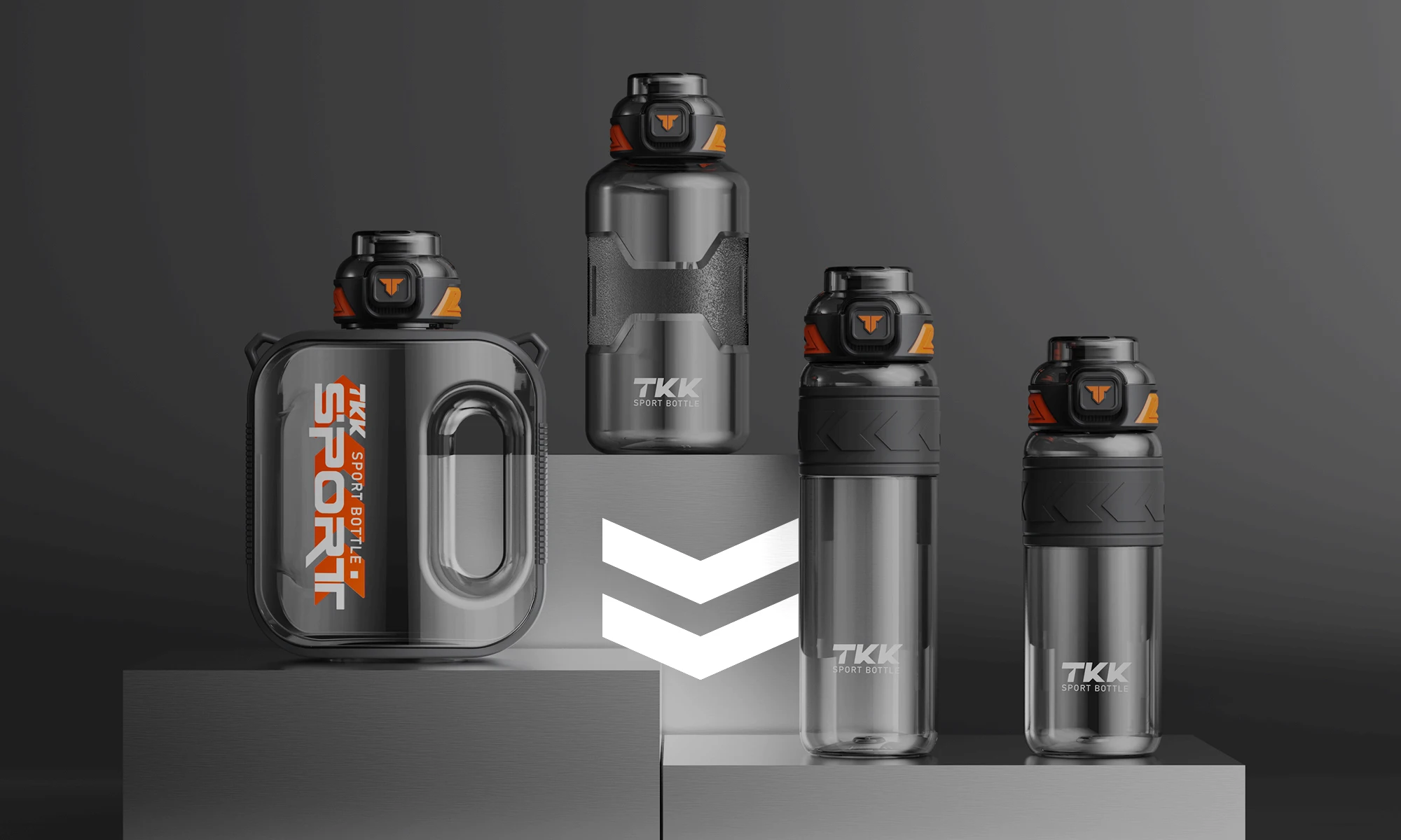 Large Capacity Water Bottle Jug For Gym With Straw Time Marker Dishwasher Safe 1000ml 1/2 Gallon