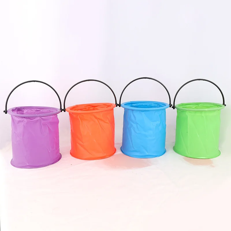 Children's Bug Net Butterfly Net Fishing Net Stainless Steel Telescopic Net Folding Bucket Outdoor Water Toy