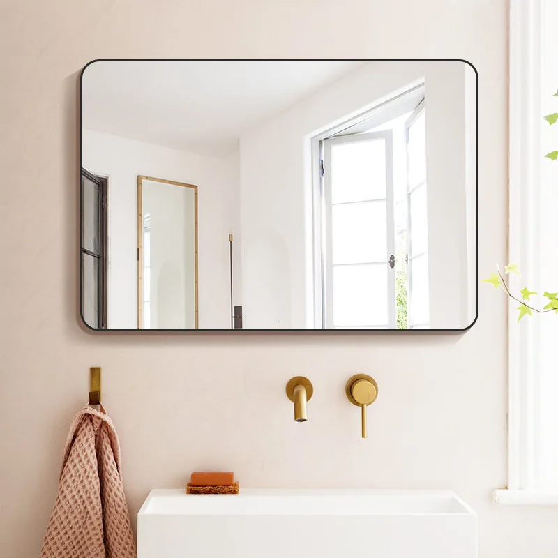 Wholesale Framed Rectangular Mirrors Framed Wall Hanging Mirror for Household Decor