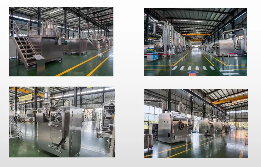 Roller extrusion granulating machine