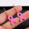 Boucles d'oreilles rose 14 7562