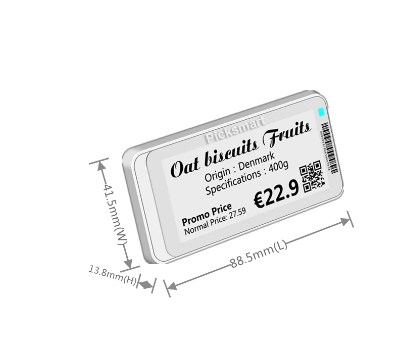 Прямая продажа с фабрики BLE 5,0 технология 2,9 дюйма умные Розничные бирки E ink Display ESL для супермаркета электронная этикетка полки