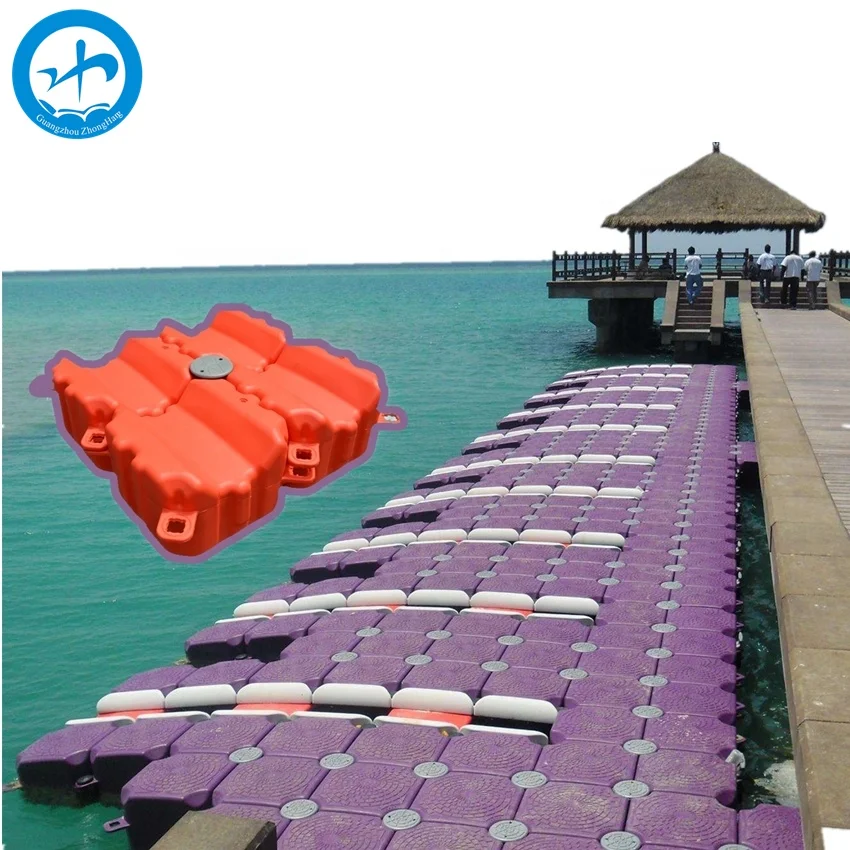 Marina Pile Guide Manufactured Floating Modular Jet Ski Dock Used HDPE  Boat Lift Pontoon