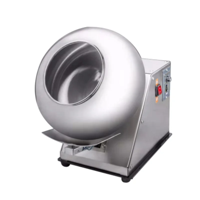 Small Cashew Nuts Making Candy Price Peanut Chocolate Bean Sugar Coating Machine for Snacks Production Polish Equipment with Pan