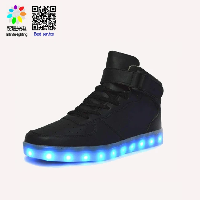 Светодиодные волоконно-оптические танцевальные кроссовки, размер 25-46, зарядка от USB, светящиеся танцевальные кроссовки