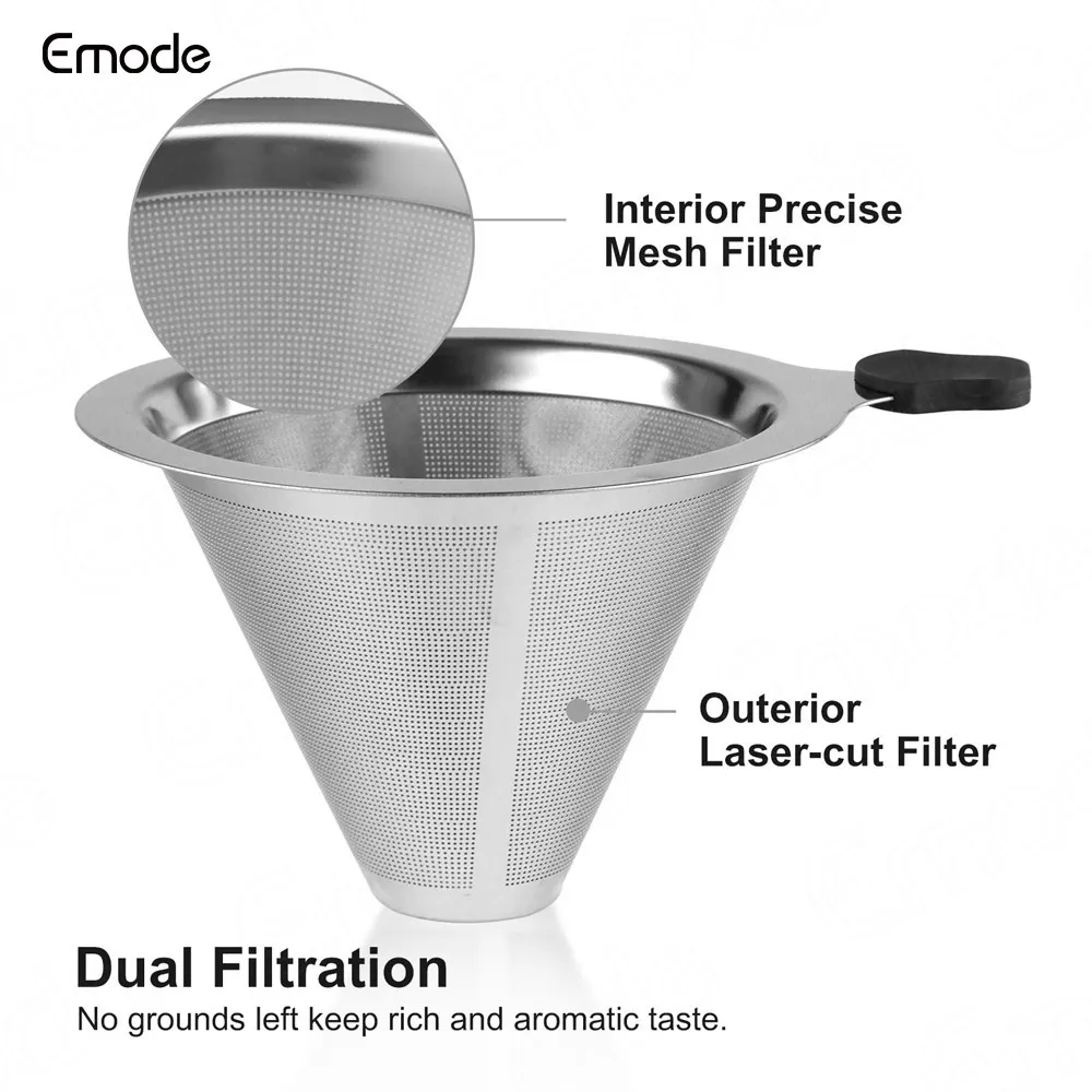 Reusable 600ml Bpa Free Hot Manual Brewing Clear Dripping Coffee Maker