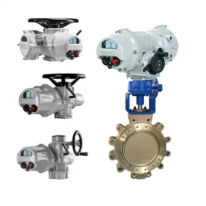 China Electric Butterfly Control Valves With ROTORK IQ Range Intelligent Electric Valve Actuators Stock Supplier For Valves