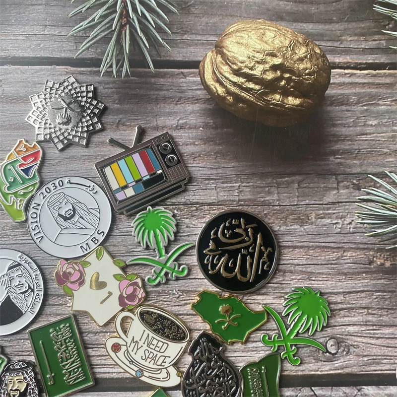 2030 Custom Personalized Soft Enamel Logo National Day 91 Metal Brooch