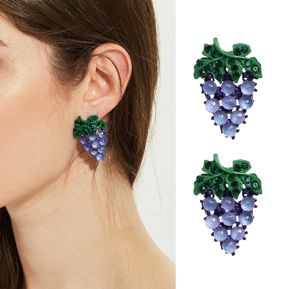 grape earrings