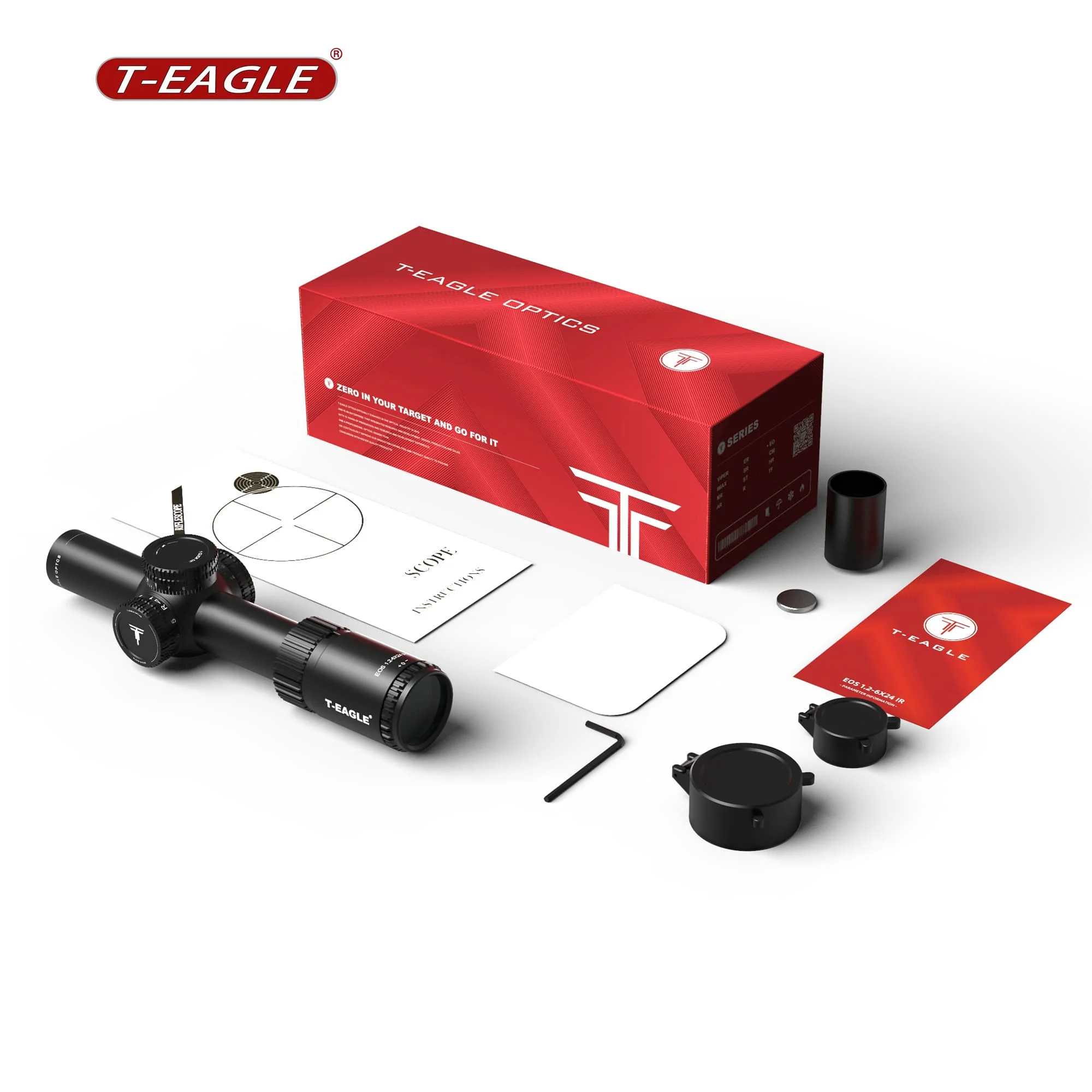 T-EAGLE EOS 1.2-6X24 IR Hunting Telescope - Waterproof, Fogproof