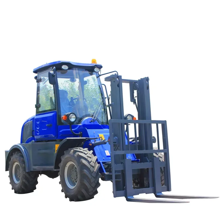 Everun 2t rough terrain diesel forklift, 3000mm lift height