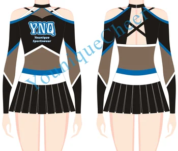 Best Quality Cheerleading Dance Clothes Breathable Kids Cheer Competition Uniform Performance Wear for Kids and Adults