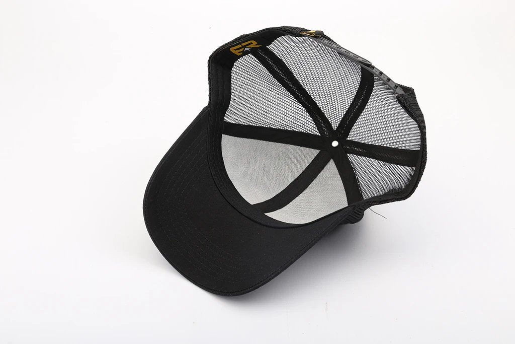 Высококачественные мужские спортивные кепки с сеткой на 5 панелей пользовательская трафаретная печать логотипа вышивка