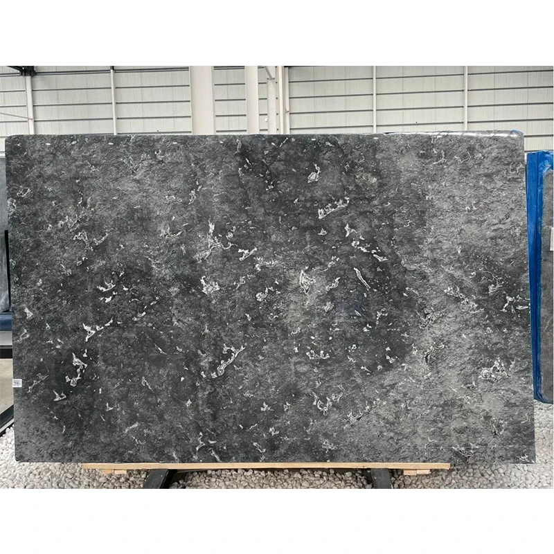 실내용 현대식 광택 처리된 천연 회색 대리석 – 호텔, 아파트, 빌라용 방수 바닥재, 계단, 주방 조리대