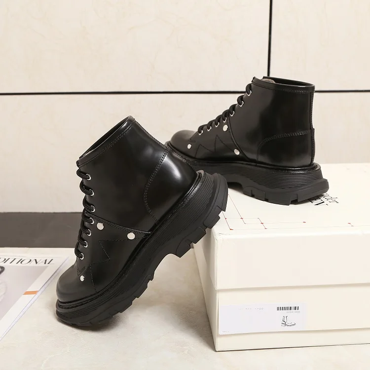 Women Oxford Shoes Black Oxford High Tops Platform Women Casual Shoes Lace Up Fashion Sneakers