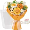 Bouquet di rose con faccina arancione