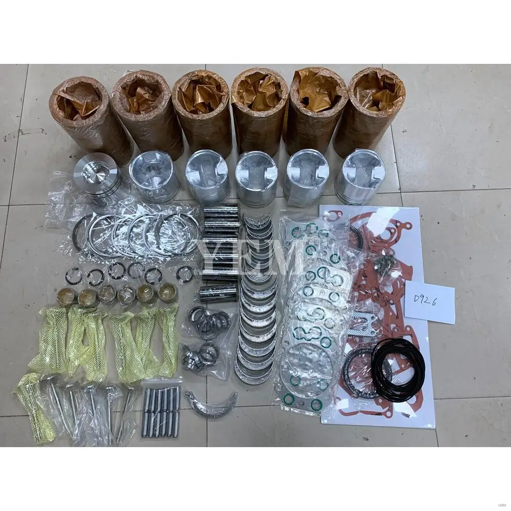 D926 Overhaul Kit With Cylinder Gasket Piston Ring Liner Kit Valves Set for Liebherr
