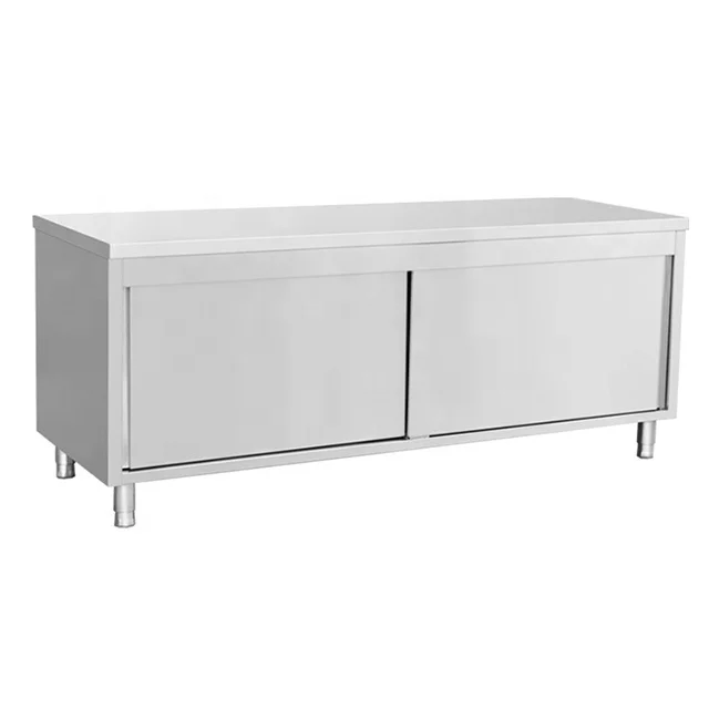 Sliding Doors Working Table Storage Cabinet With Splashback Or Without ...