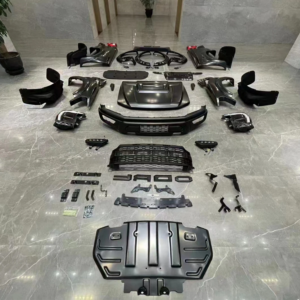 For Ford Ranger T6 T7 T8 2012-2021 Upgrade to 2022 F150 raptor Bumpers ...