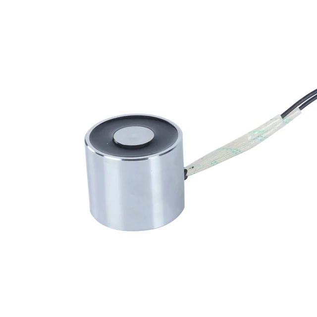 Diameter 35Mm 22Kg Circular Holding Mini Small Solenoid Electromagnet