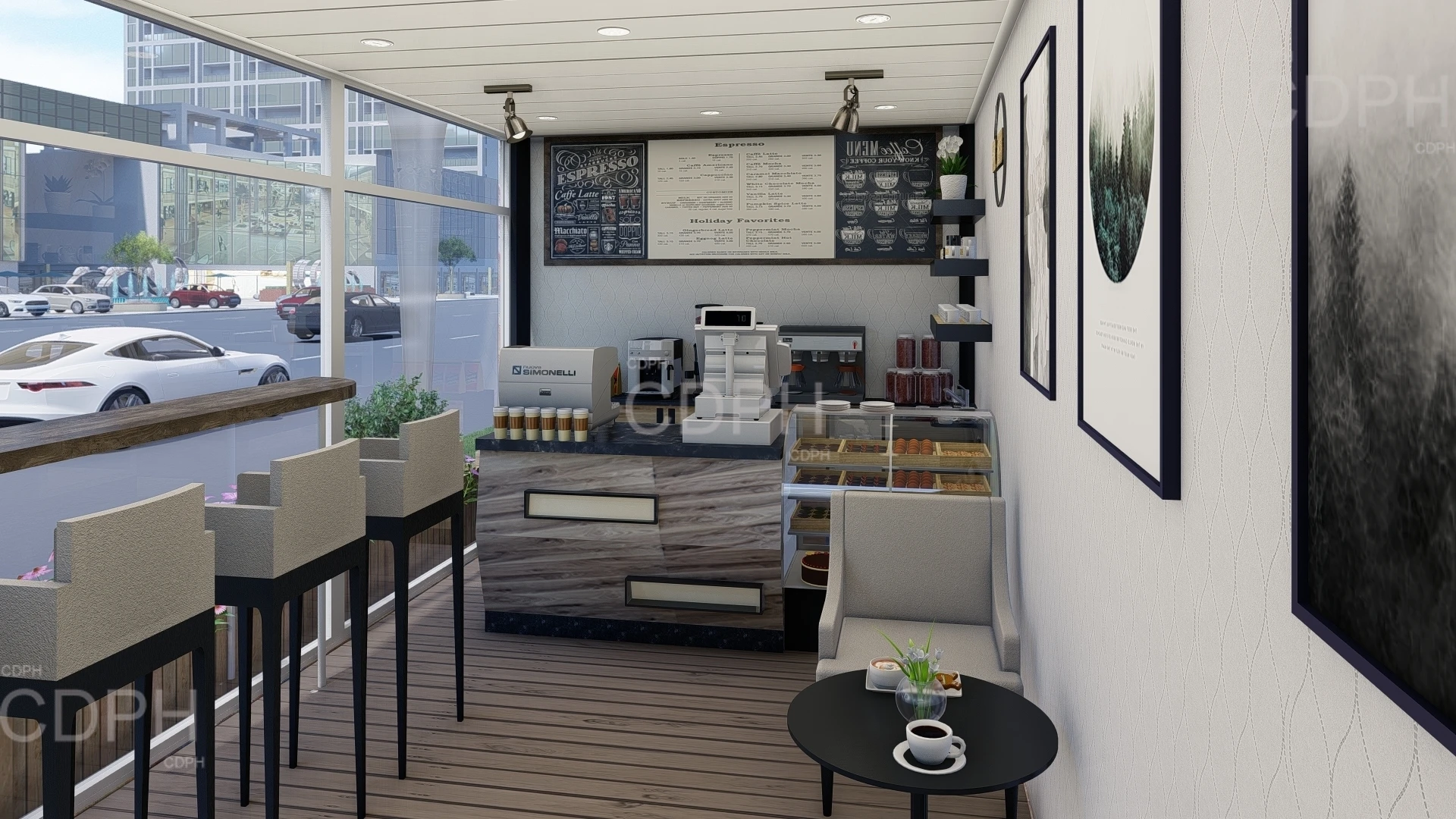 Prefab Custom Mobile Shipping bar Coffee Shops Modular Building Container Restaurant