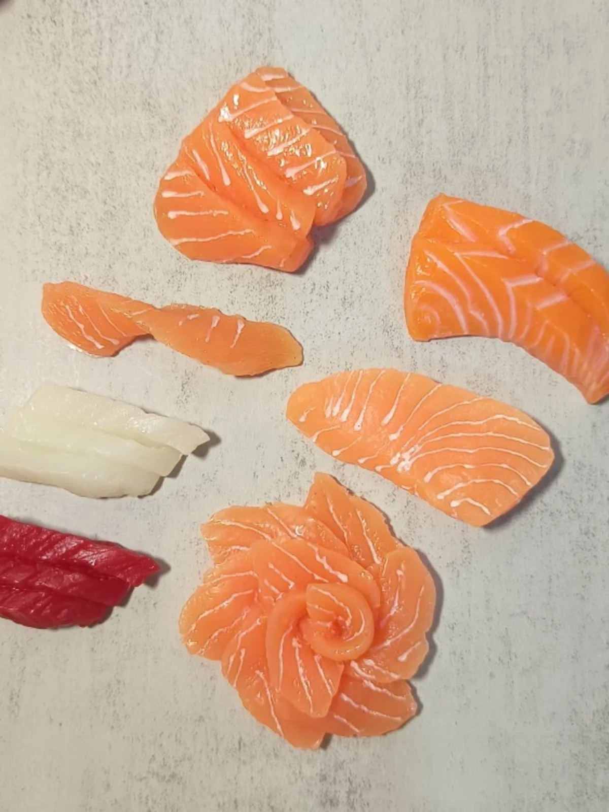 Ornamenti vegetali artificiali, oggetti di scena per cibo finto