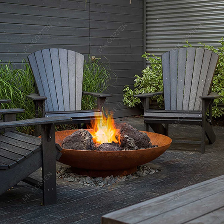 Garden Corten Steel Round Metal Heating Fire Pit Brazier - Buy Fire Pit,Wood  Burning,Outdoor Garden Product On Alibaba.Com