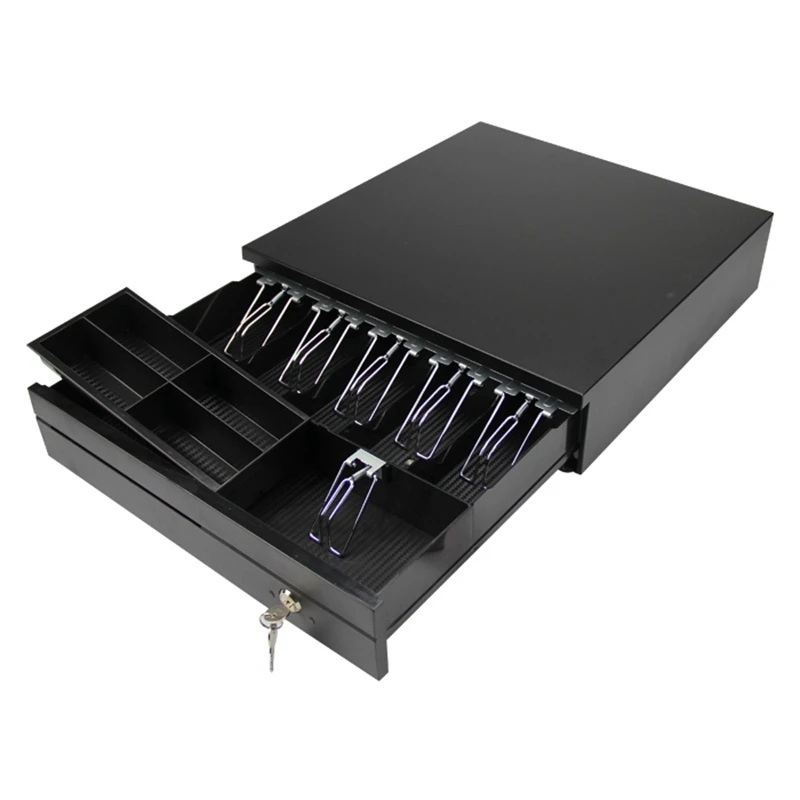 Cheap and Fine CD-400  High Quality Cash Drawer Five Grid Cash Notes Slots Four Grid Coins Slot
