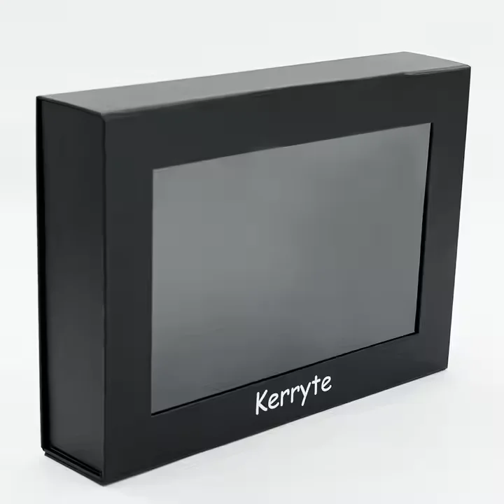 Customized Logo Magnetic Flip Paperboard Box Exquisite Small Cosmetic Cardboard Gift Packaging with Embossing & UV Coating manufacture