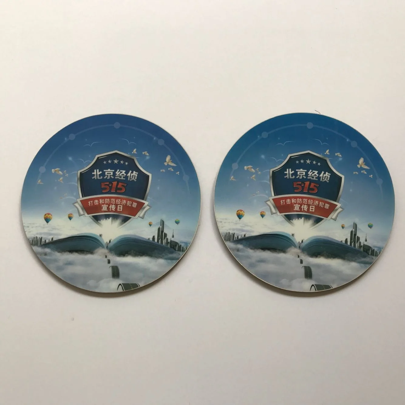 Custom Gift Logo Printed Recycled Plastic Rubber Drink Coaster