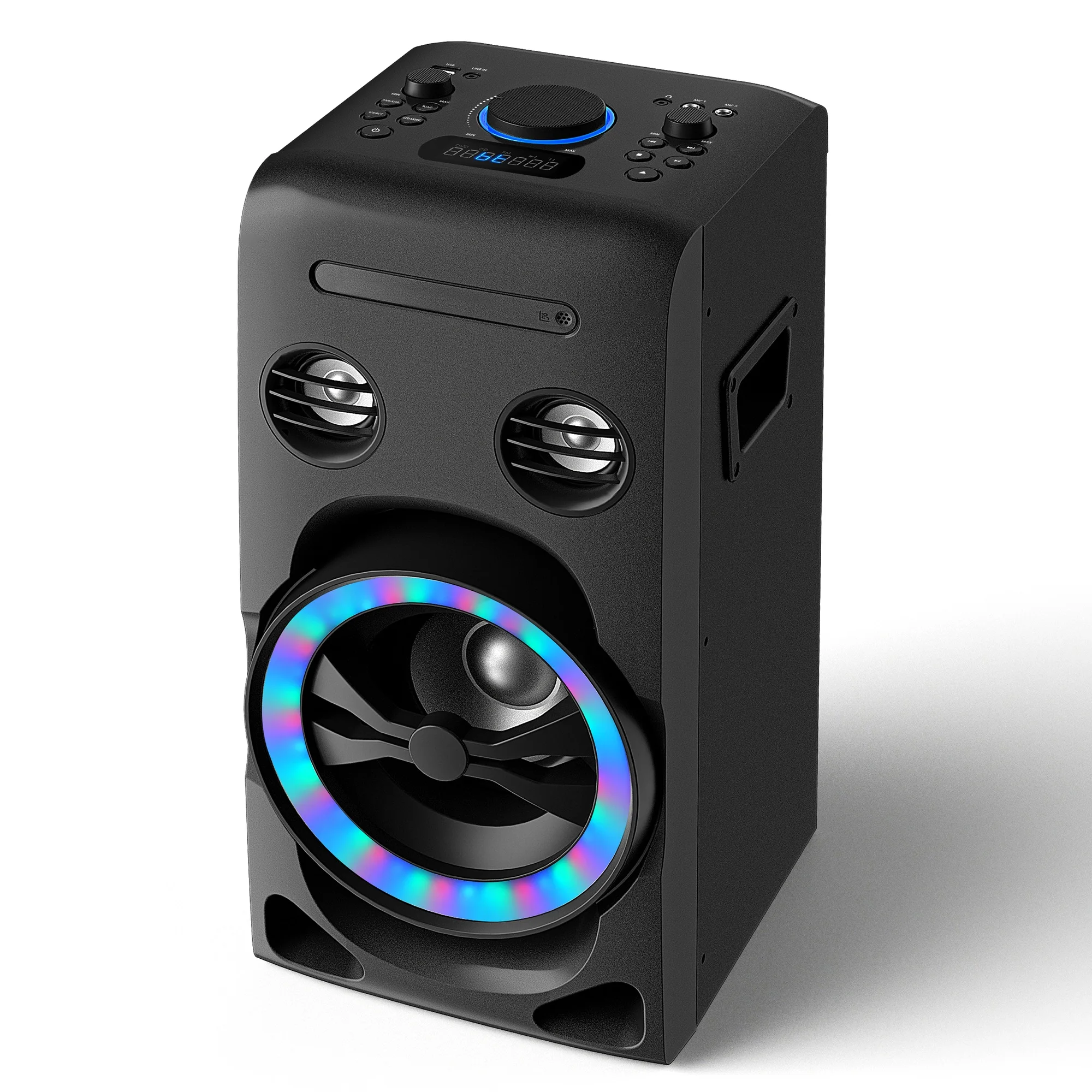 Home Theater CD Player with Speaker Party Light BT