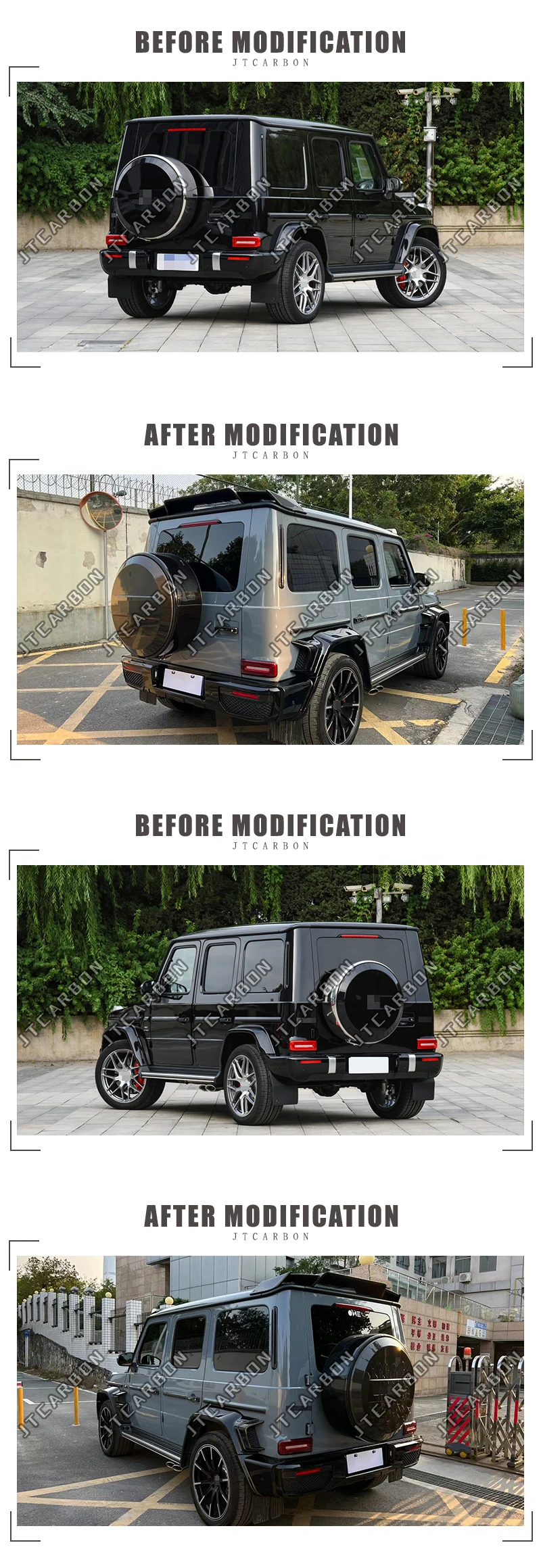 For Benz G Class G500 G550 G63 G350 W463 W464 Car Styling B Style Real ...