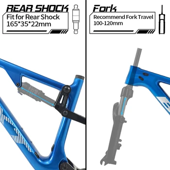 29er Boost Carbon MTB Bike Frame - 148*12mm Dual Suspension