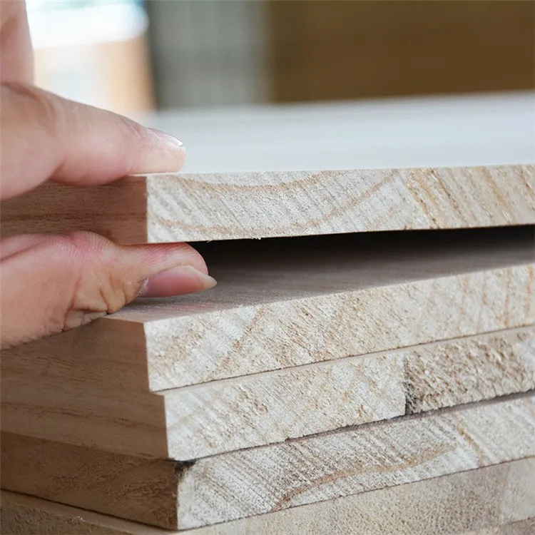 J-Line Vassoio A 3 Livelli Rotondo In Legno Di Paulownia Naturale – Portaoggetti Decorativo Da Tavolo, 35x35x50 Cm – Per Frutta, Dolci, Cosmetici, Organizer - 3