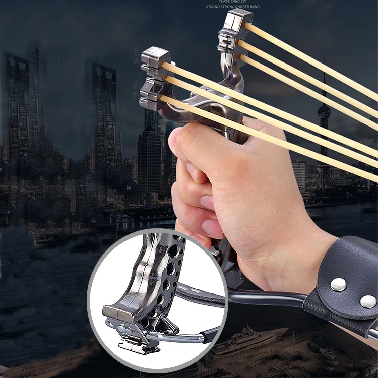 新销售狩猎弹弓与手腕支撑和指南针装饰弹弓专业弹弓用于户外射击