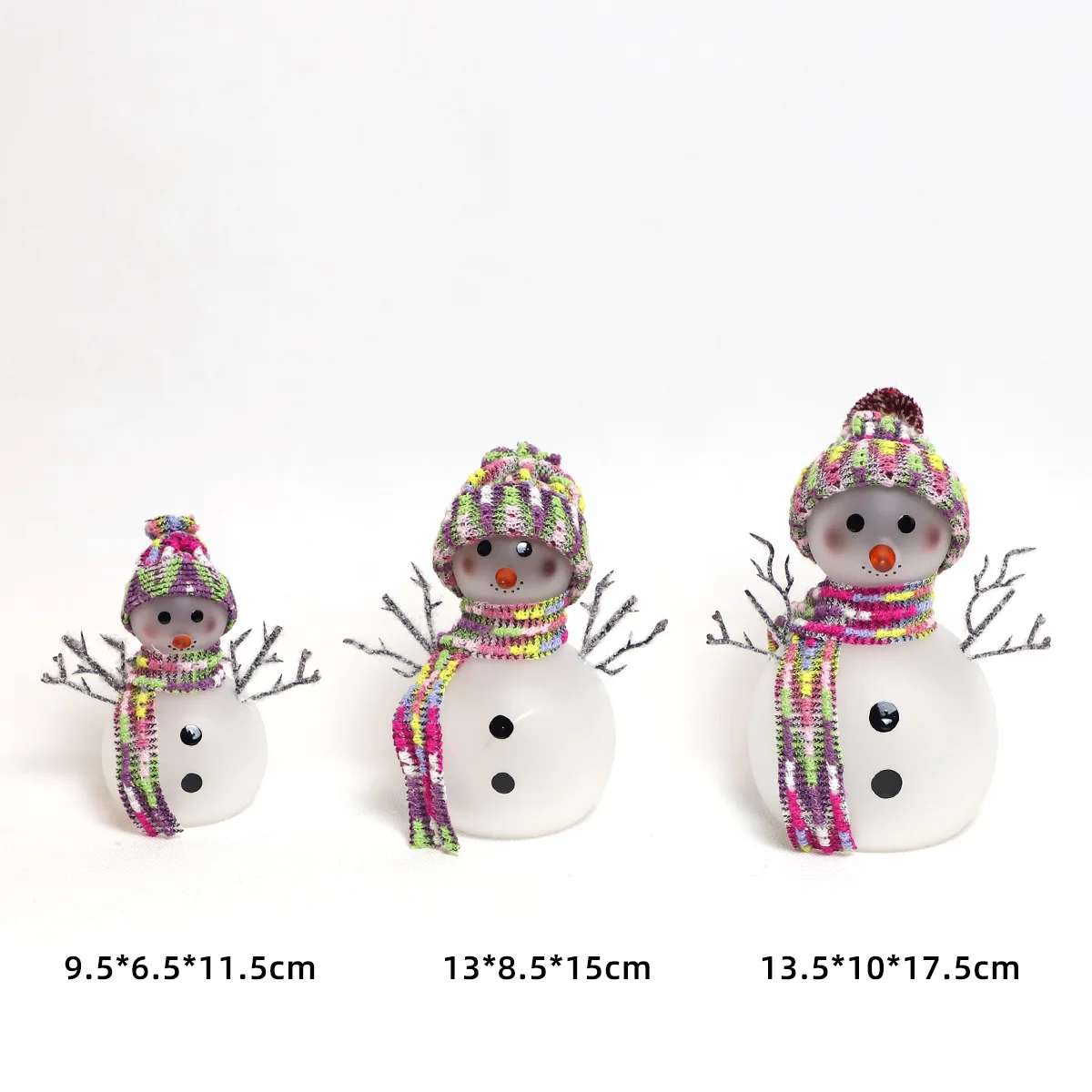 Personalized Custom Hot Sales Christmas Glass Snowman Home Decoration Ornament manufacture