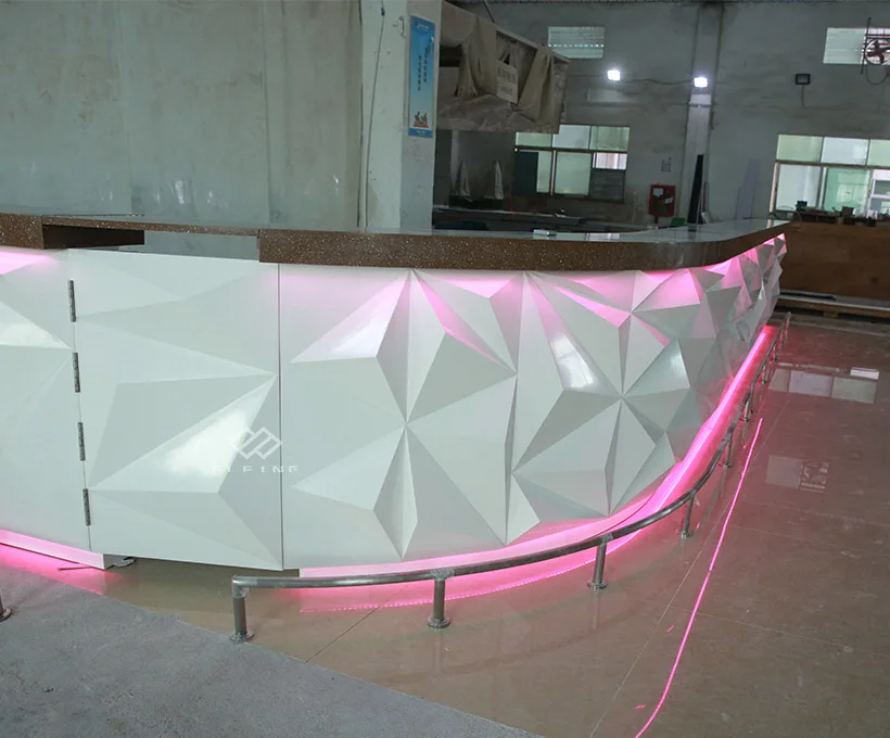 LED Light Sushi bar Counter Restaurant Commercial bar Counter for Sale
