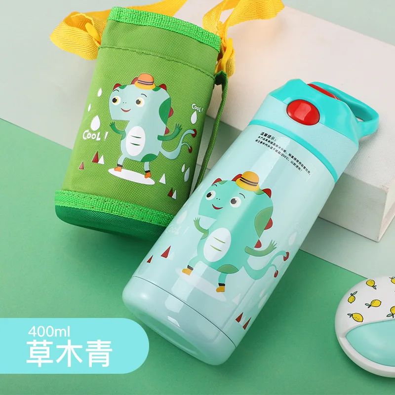 Taza termo con pajita 316 Escuela Primaria niña jardín de infantes