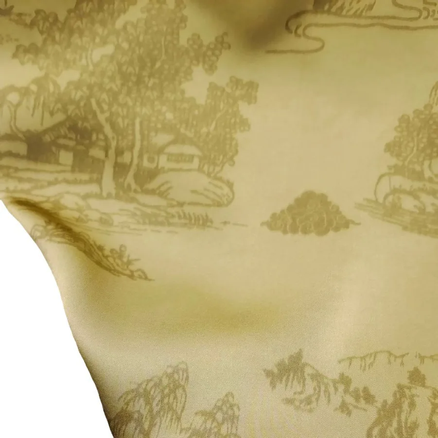 Floral Jacquard Brokat Satin Stoff von The Yard glänzenden Satin Stoff für  Kleid