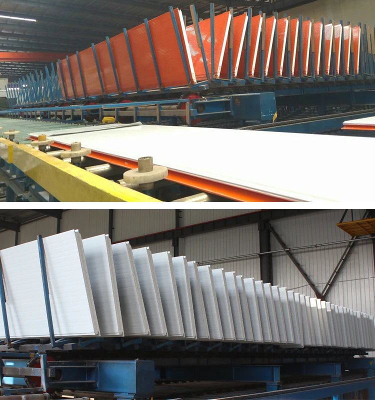 PNS Wall And Roof Foam Insulation Pu Sandwich Panel for partition and ceilling