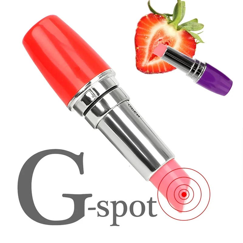 Lipstick-style clitoral vibrator side-by-side color variants