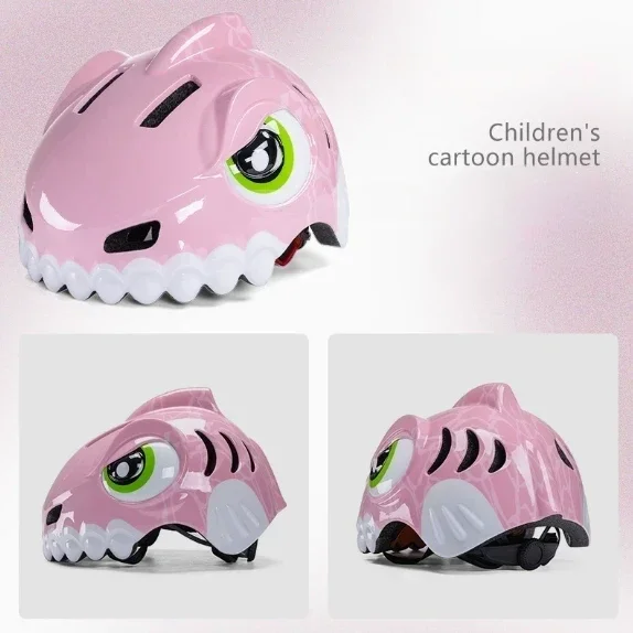 Wholesale Shark Design Kids Helmet-One-Piece Mold Impact-Resistant PC+EPS Fashionable Safety Helmet for Bike Scooter Balance
