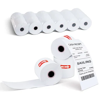 thermal paper roll 80x80 POS receipt till paper 3 1/ 8" x 230'