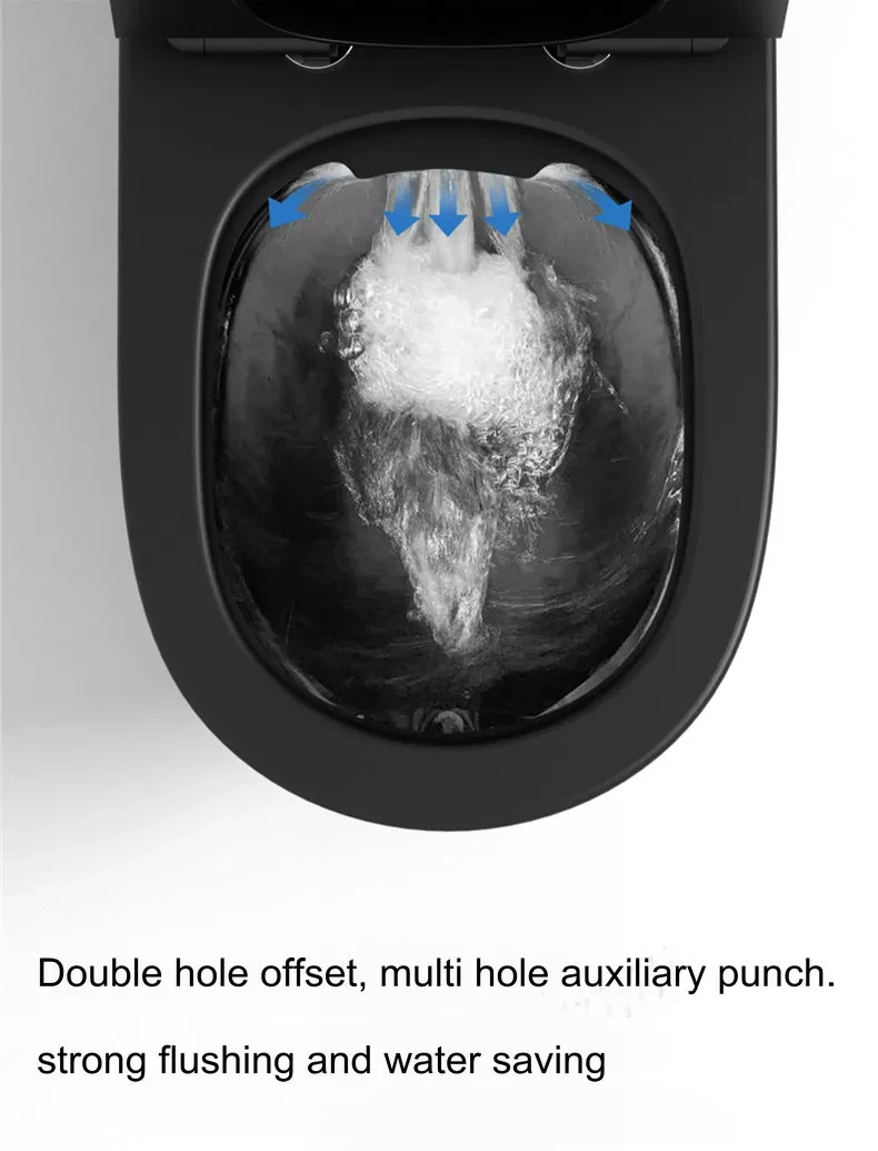 Настенный Европейский безободковый настенный сливной настенный подвесной цветной керамический туалет для ванной матовый черный настенный туалет